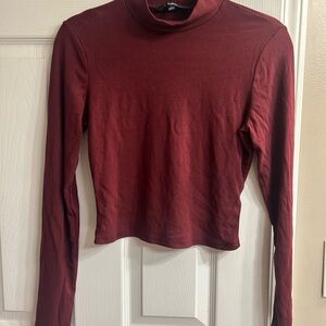 Lulu's Rich Burgundy Long Sleeve Tee